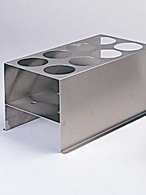 Eight-Place Stainless Steel Rack for 600 ml Tubes