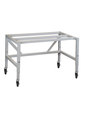 Telescoping Base Stand with Casters for Horizontal Clean Benches