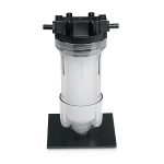 7815300 Clear Polypropylene Canister with Stand for Solvent Trap
