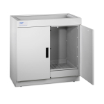Protector Acid Storage Base Cabinet with Dual Doors Open