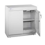 Protector Solvent Storage Base Cabinet with Dual Doors Open