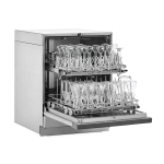 FlaskScrubber Glassware Washer, Open with Upper Rack and Glassware