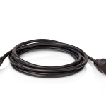 Twist Lock Power Cord, 15A - IEC-C13 connector with NEMA L5-15 plug, 12'. (N. America), 15 A