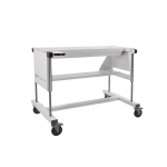 3' Universal Hydraulic Base Stand with Casters, Optic White 115V US